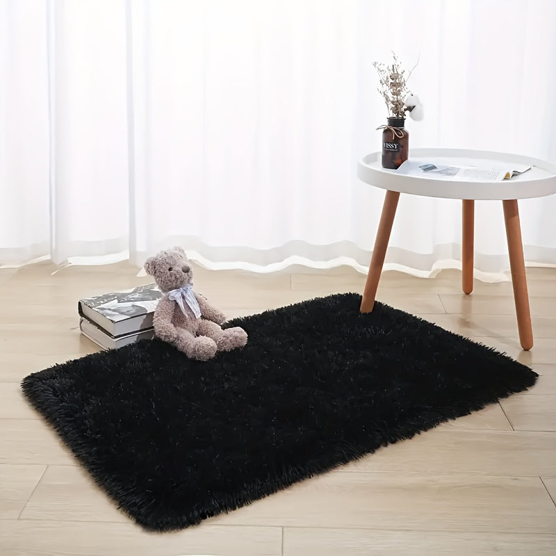 Luxuriously Soft and Thick Faux Fur Area Rug - Ideal for Living Room, Bedroom, and Home Décor - Requires Dry Cleaning, Perfect Rug for any Living Room Setting