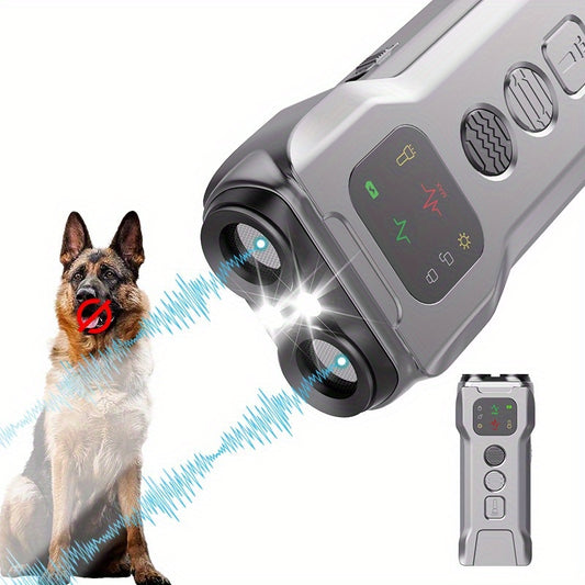 Safe way to train your dog with bark stopper and screen lighting.