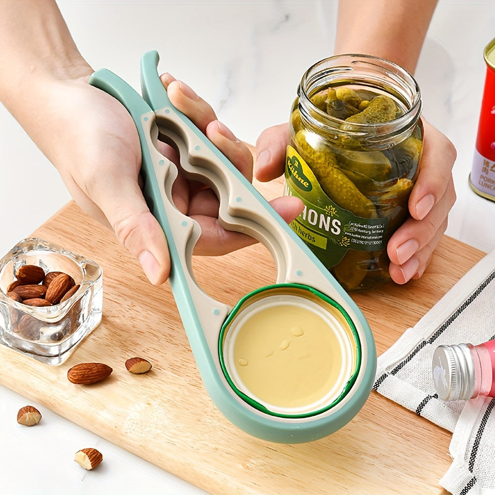 JANKNG 2-Piece Plastic Jar Opener Set - Non-slip tools for opening beverages, cans, and jars - Perfect for holidays, no power needed.