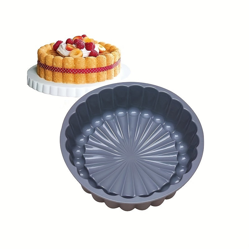 Silicone Cake Pan, Non Stick, 1 piece, 20.32 cm Circular Flower Cake Mold for Baking in the Kitchen