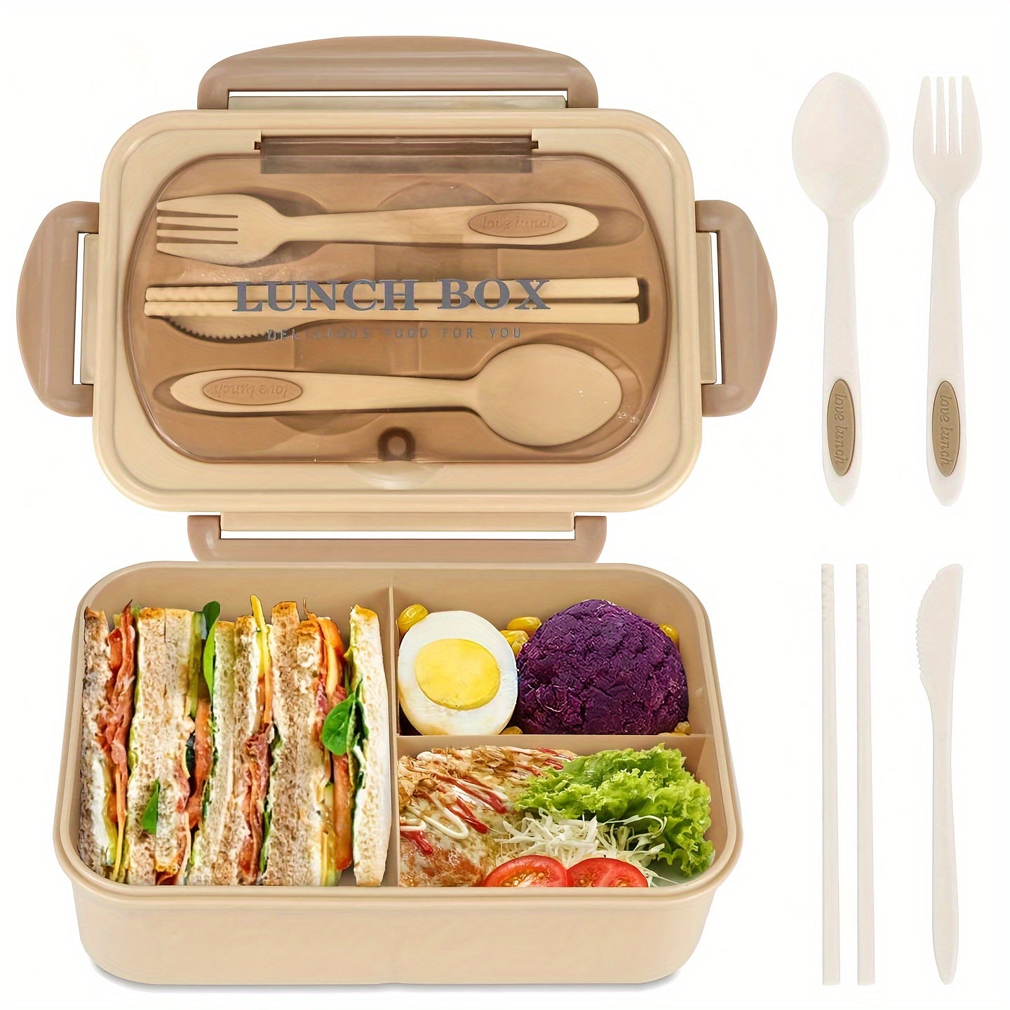 Insulated Lunch Box with Compartments - Microwave Safe, Square Bento Box ideal for Students & Workers, Easy to Hand Wash, Plastic Material, Available for Wholesale Purchase, Perfect for Women.