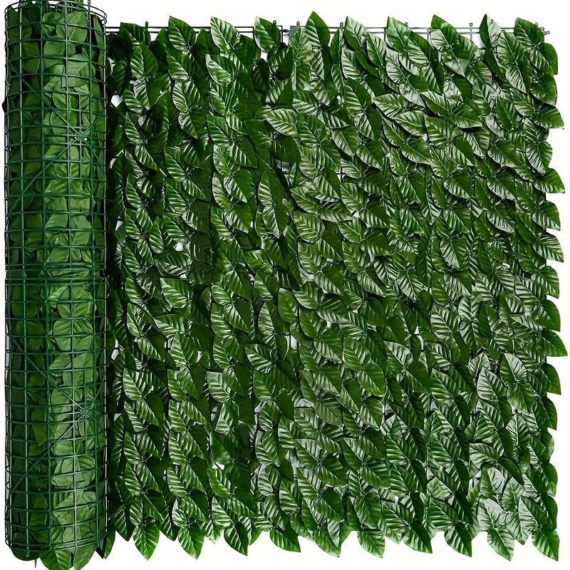 2 rolls of 3m artificial ivy fence for outdoor garden privacy wall, wall-mounted with no power needed, perfect for festive outdoor decor.