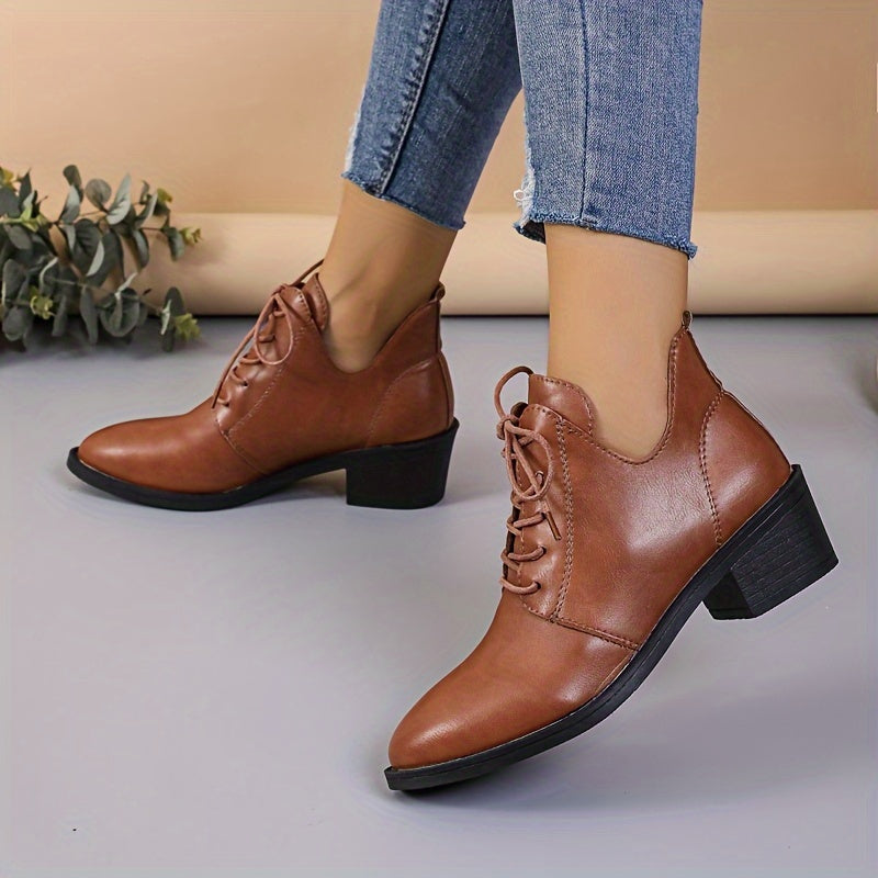 British style ankle boots for women in 2024 with hidden height increase.