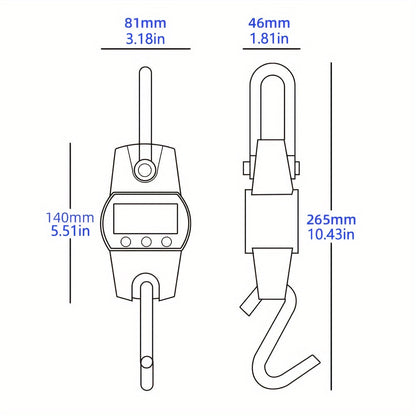 Промышленные портативные цифровые крановые весы имеют точность 300 кг, крюк из нержавеющей стали и ЖК-дисплей для точного измерения веса в кг/фунтах/Н. Идеально подходят для тяжелых промышленных условий.