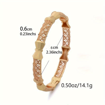 Luxurious bridal bracelet with European and American style, African Nigeria women's wedding ornament, available at the 4PC Middle East Dubai Women's Fashion Open Bracelet.