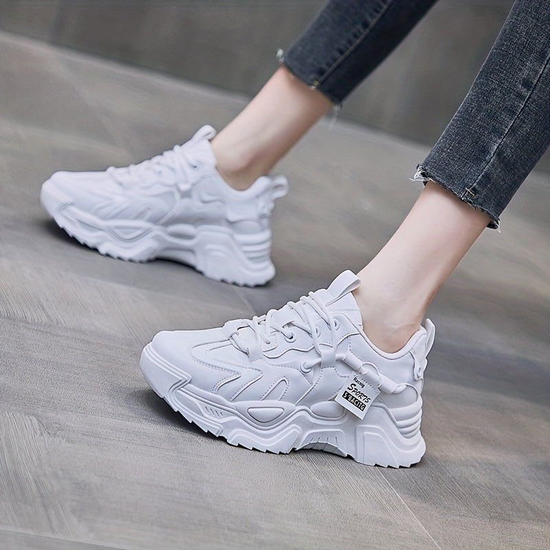 2023 Spring Collection: Korean-style New Dad Shoes for Women, Perfect for Street Photography and Casual Wear, with Height Boost for Students.