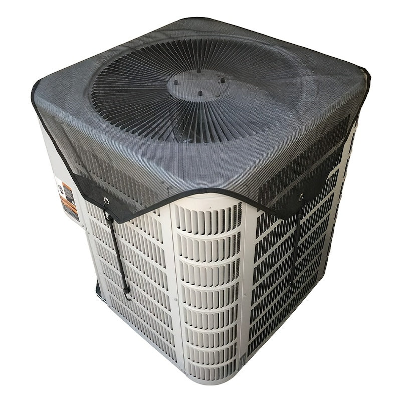 Long-lasting Outdoor Air Conditioner Cover made from Waterproof Fabric with a Windproof Design, providing Dust and Cold Air Protection. Includes PVC Mesh for Ventilation - Requires No Power. Comes in a pack of 1pc.