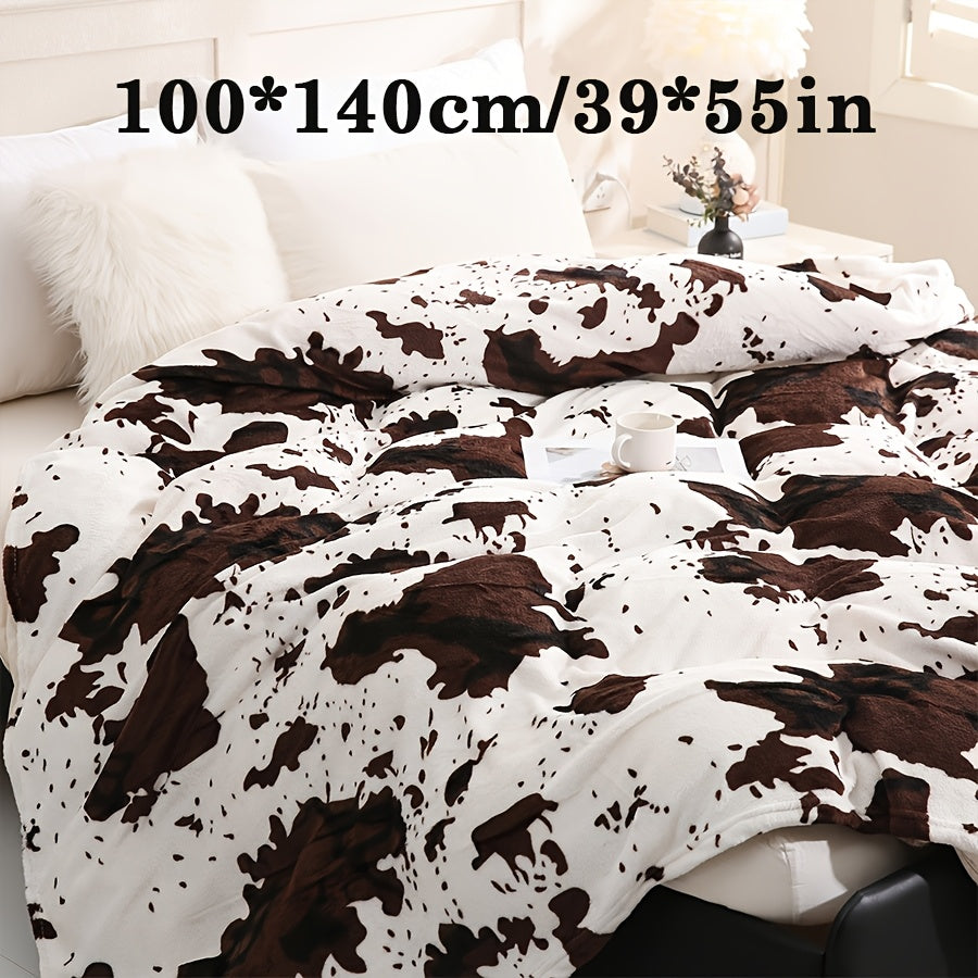 Christmas Blanket with Cow Pattern, 200g, 1 piece