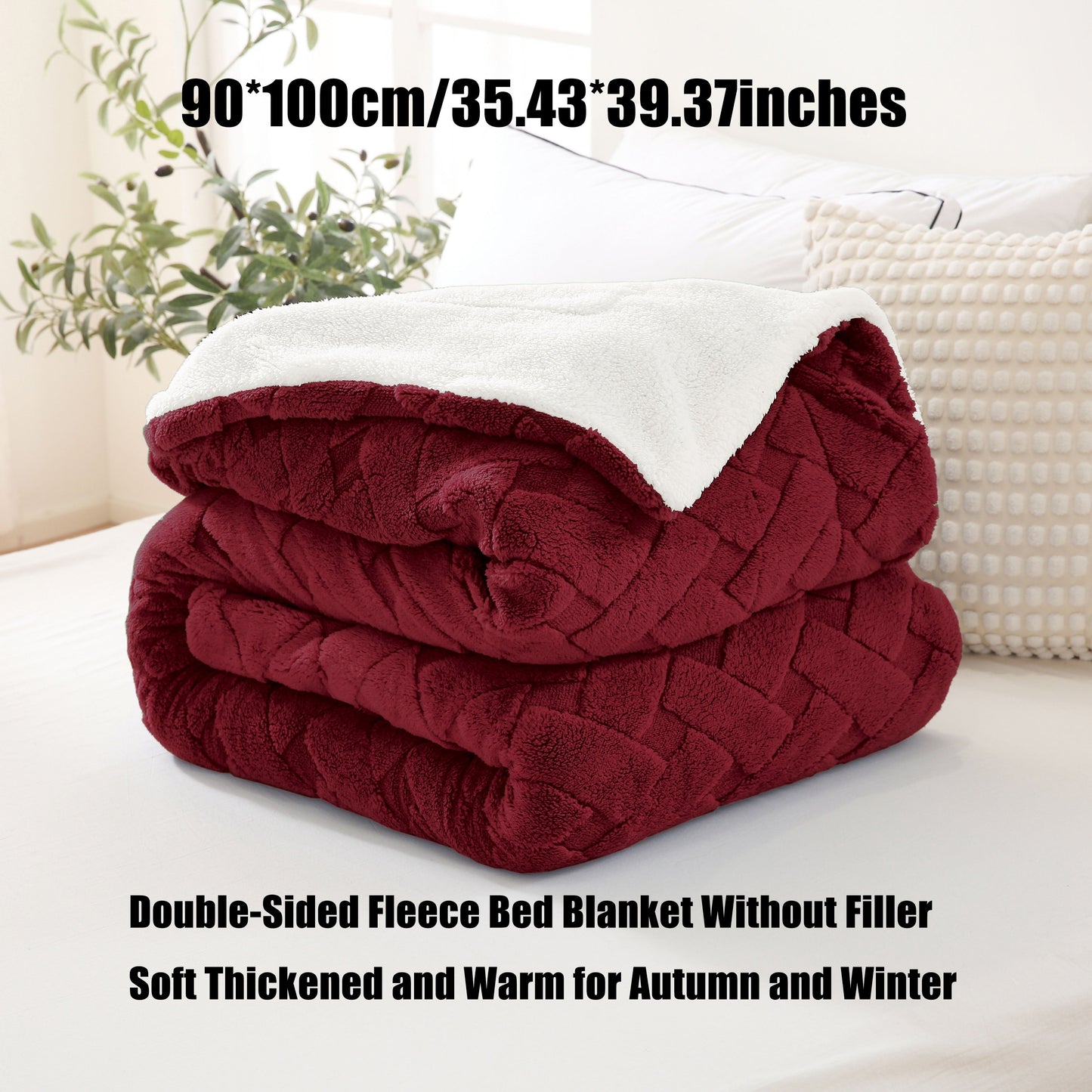 Stay cozy all year round with our 1pc Cozy Contemporary Diamond Pattern Fleece Throw Blanket. Made from a soft polyester blend with sheep fleece composite, this blanket offers all-season warmth and is perfect for use in the bedroom, on the sofa, in the