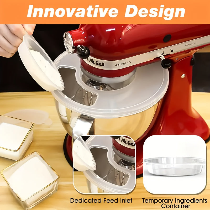 Two Transparent Bowl Covers with Sliding Pads are included in this set, ideal for easy movement and preventing scratching of surfaces. Specifically designed for Kitchenaid 5.5-6 Quart Tilt-Head Stand Mixer Stainless Steel Bowls, these covers feature a