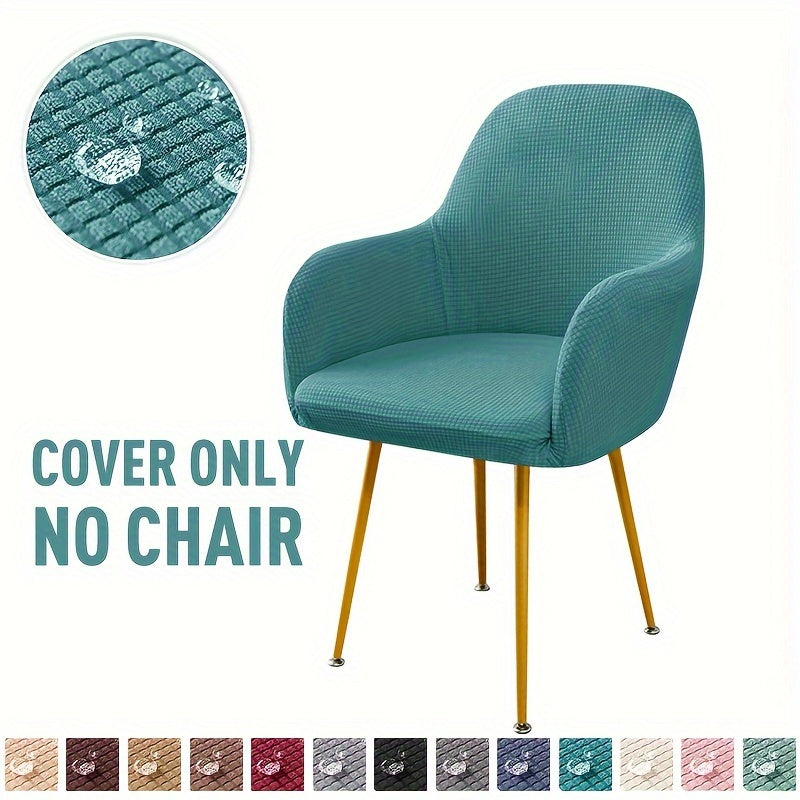 Office chair cover with armrests for dining and leisure, suitable for living room.