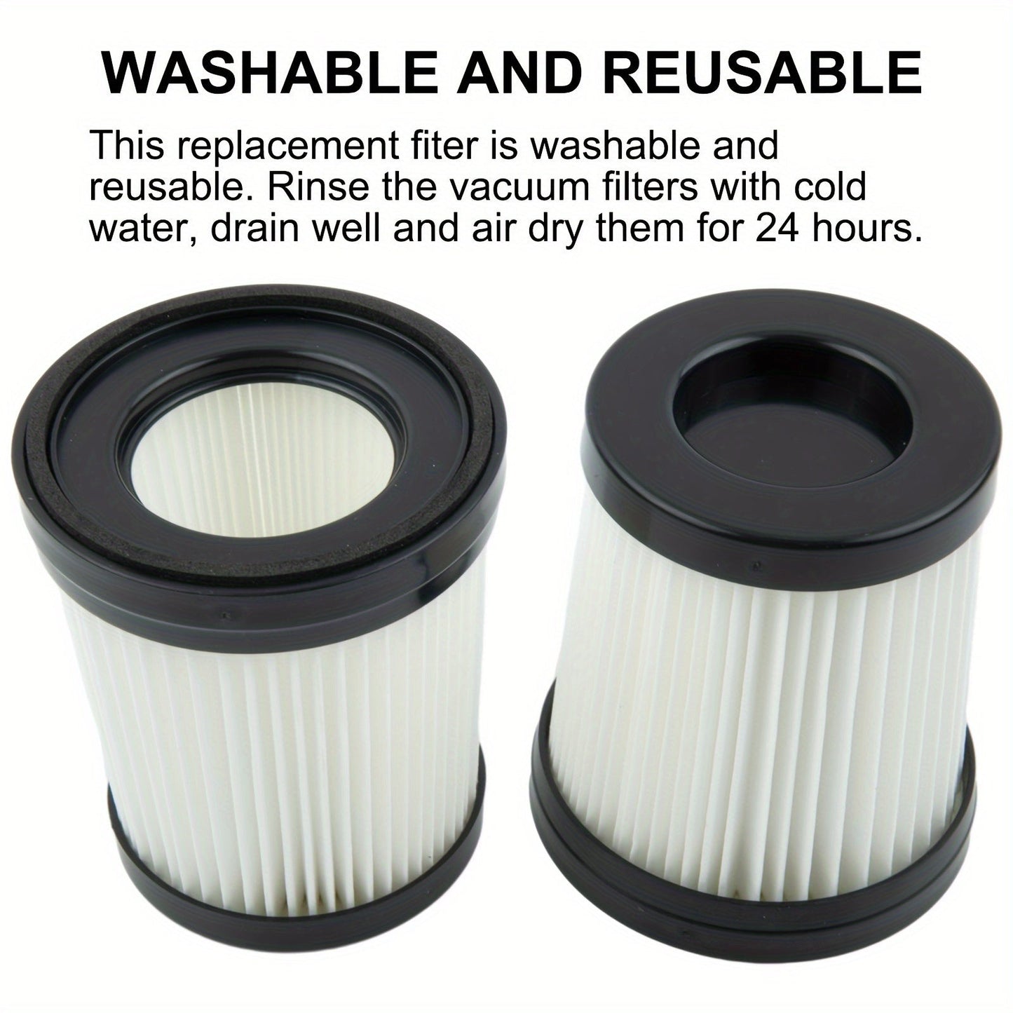 Can be used with Lubluelu 202, Oraimo OSV-102, Besswin W26, Vaclife VL732, and 206 vacuum cleaner accessory filters.