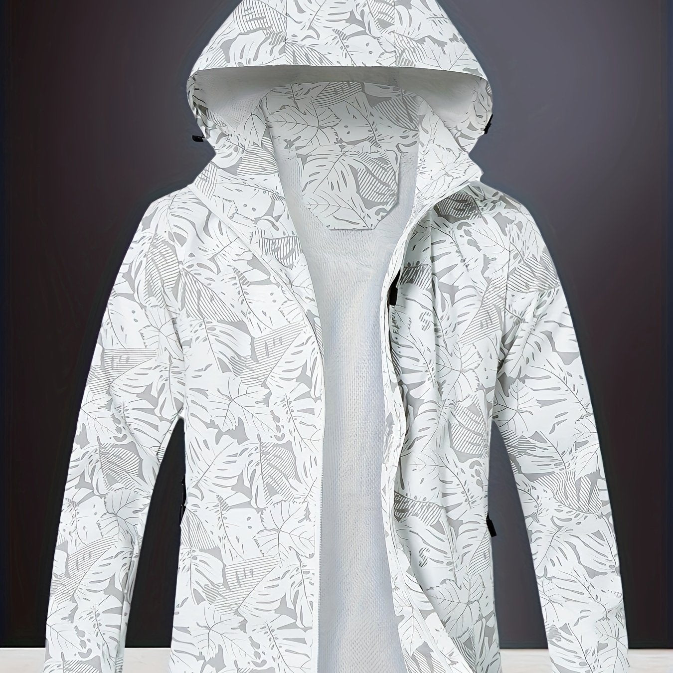 Women's outdoor sports jacket with water-resistant and windproof features, detachable hood, and zipper closure.