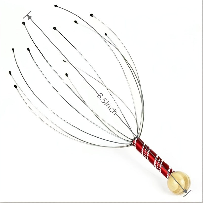 Handheld Scalp Massager promotes deep relaxation, hair stimulation, and stress relief.