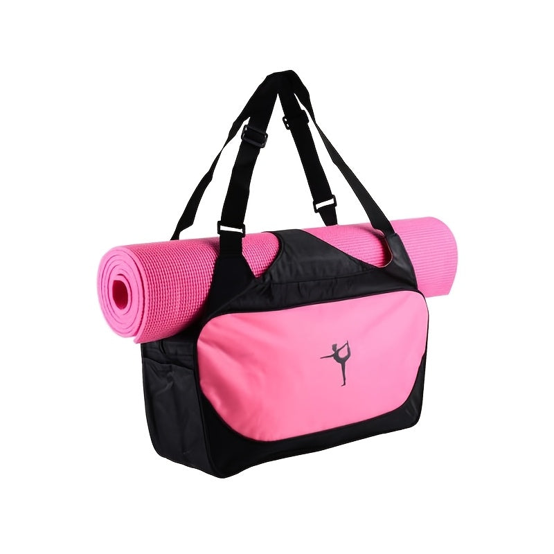 Nylon sports duffle bag with large capacity - versatile for yoga, fitness, gymnastics, and dance, durable and lightweight.