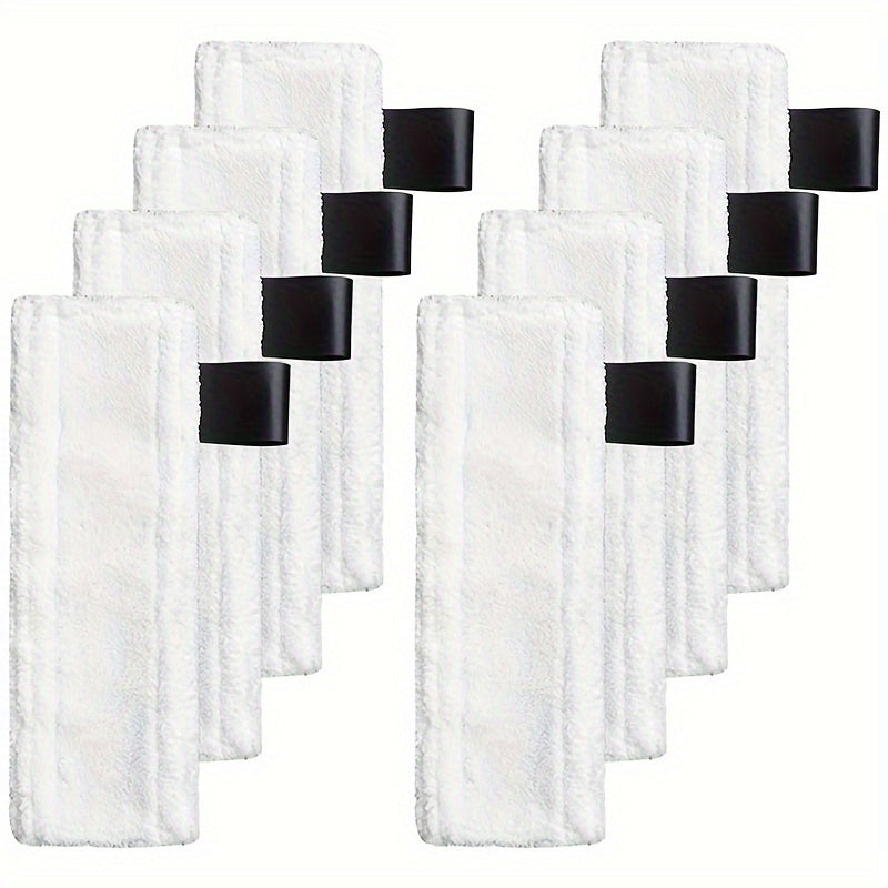 Replacement steam cleaner floor mop cloth cover rags pads compatible with Karcher Easyfix SC1 SC2 SC3 SC4 SC5 vacuum cleaners - includes 8 pieces