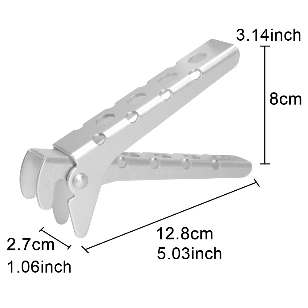 Долговечный алюминиевый зажим для кастрюль - многофункциональный захват для кастрюль, мисок и тарелок | Легкий и универсальный кухонный аксессуар для приготовления пищи на открытом воздухе