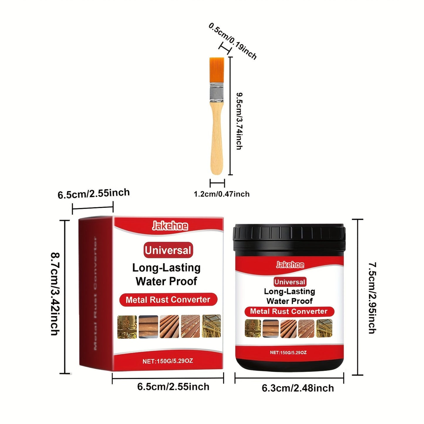 1 piece of Metal Rust Conversion Agent for Household Cleaning and Rust Removal with Brightening Protection and Anti-corrosion Conversion. Ideal for Renovating Coating Surface, Removing Rust, and Priming. A must-have in Cleaning Supplies and Tools.