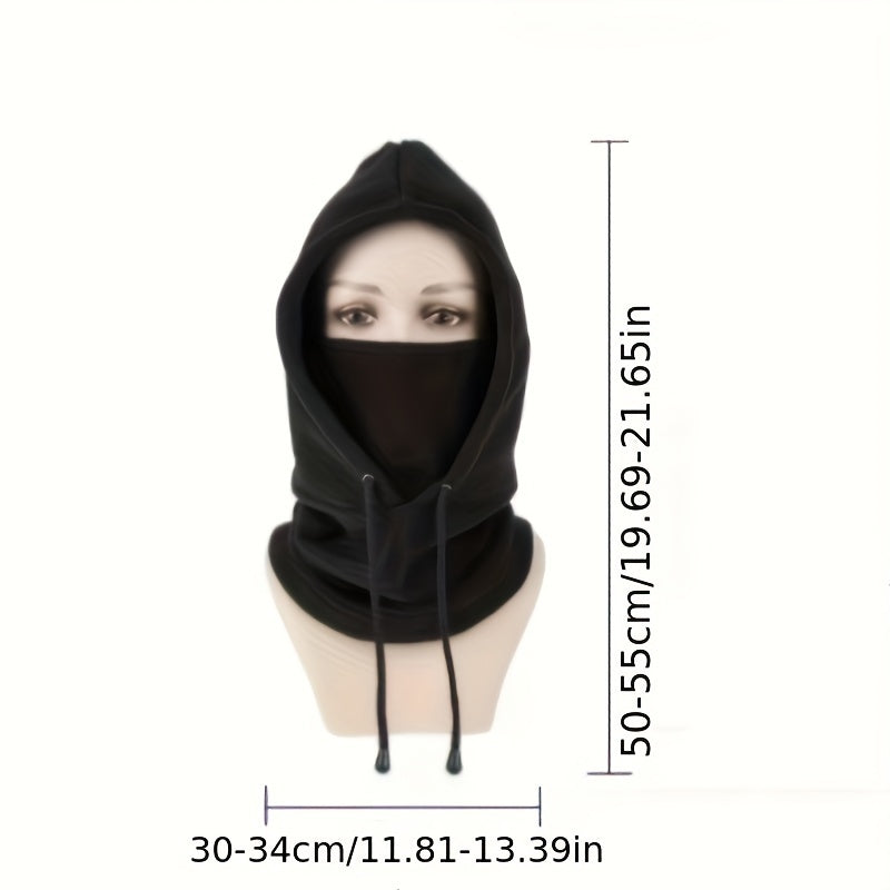 Stay warm during outdoor activities with this Polyester Balaclava Face Scarf. Perfect for cycling, skiing, or other cold weather activities, this windproof mask is crafted with woven techniques for durability. The elastic design ensures a comfortable