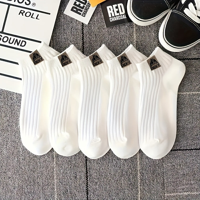 5 pairs of comfortable and breathable crew socks for women