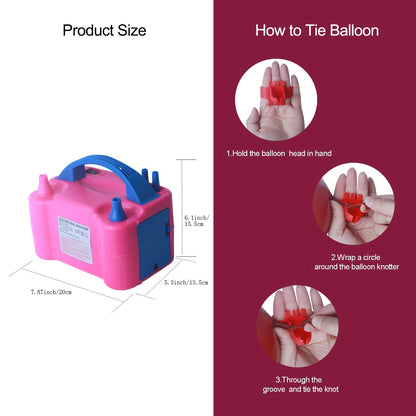 Wholesale fast electric pump for inflating festive holiday balloons at weddings.