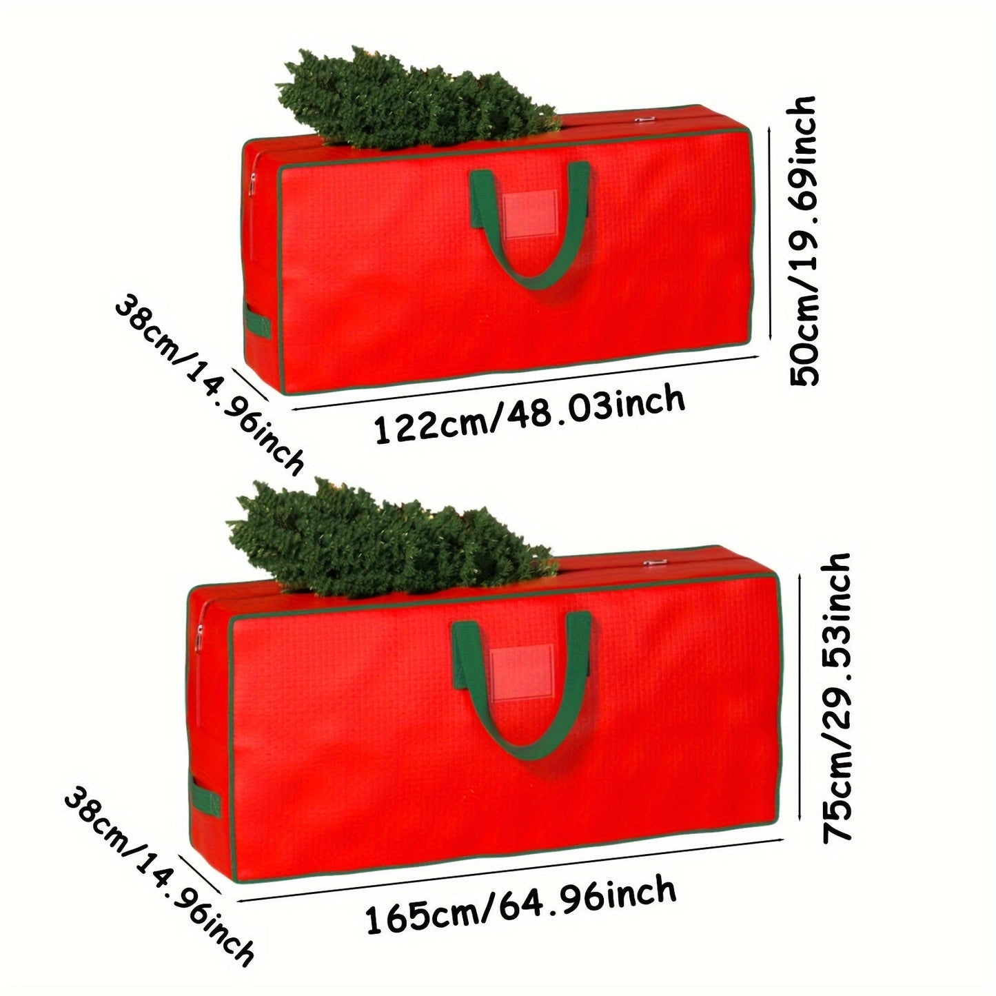 Get organized with the 1pc YOUFEN Large Capacity Storage Bag. Made of durable plastic, this foldable Christmas tree carrier features double handles for easy transport. Weather-resistant and unfinished, this versatile bag can be used independently for