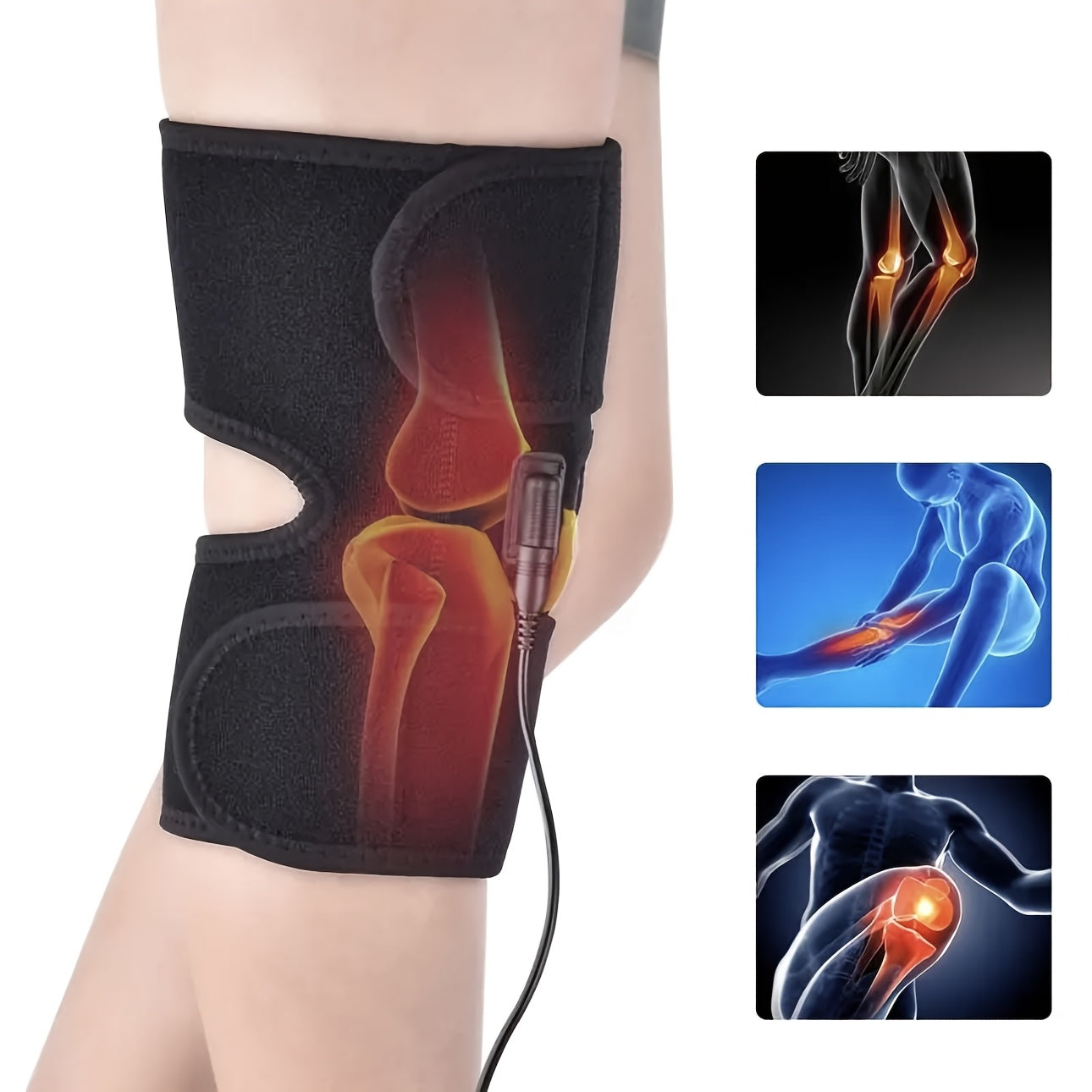 USB-Powered Knee Heating Pad & Massager - Comfortable Leg Warmer, Great Gift for Birthday