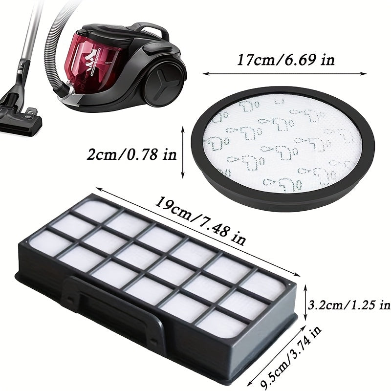 Filter and Mesh suitable for Rowenta Vacuum Cleaner Accessories in the RO6941EA and RO6984EA Series.