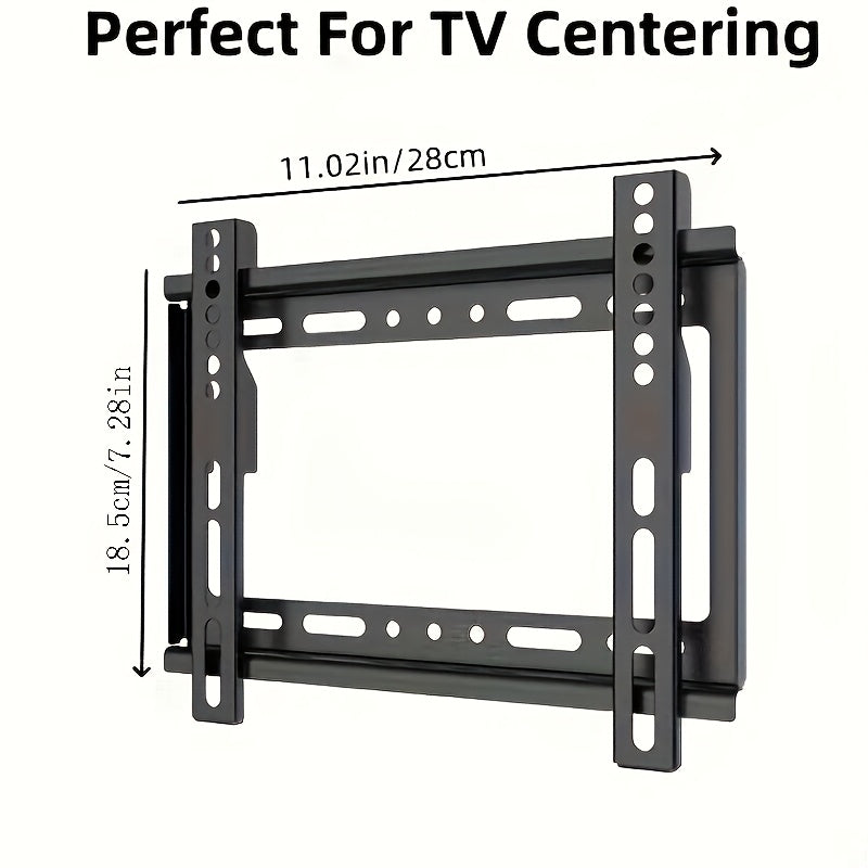 This ultra-thin steel TV wall mount bracket is designed for fixed installation, making it a space-saving option for your home. It is compatible with monitors and TVs ranging from 66.04 cm to 152.4 cm in size. The easy flush-to-wall installation requires