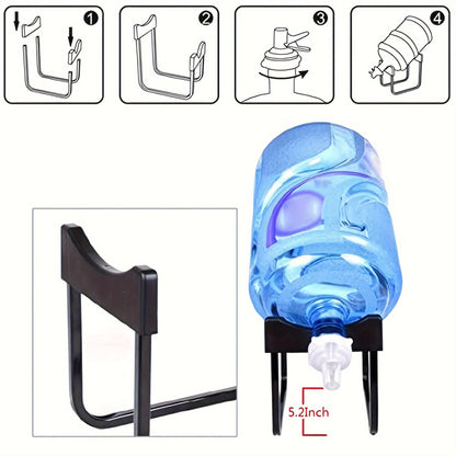 Set of 2 pieces, Iron Frame that is Detachable, Rack for Pure Water Bucket, Device for Water Pressure, Faucet for Drinking Water Machine