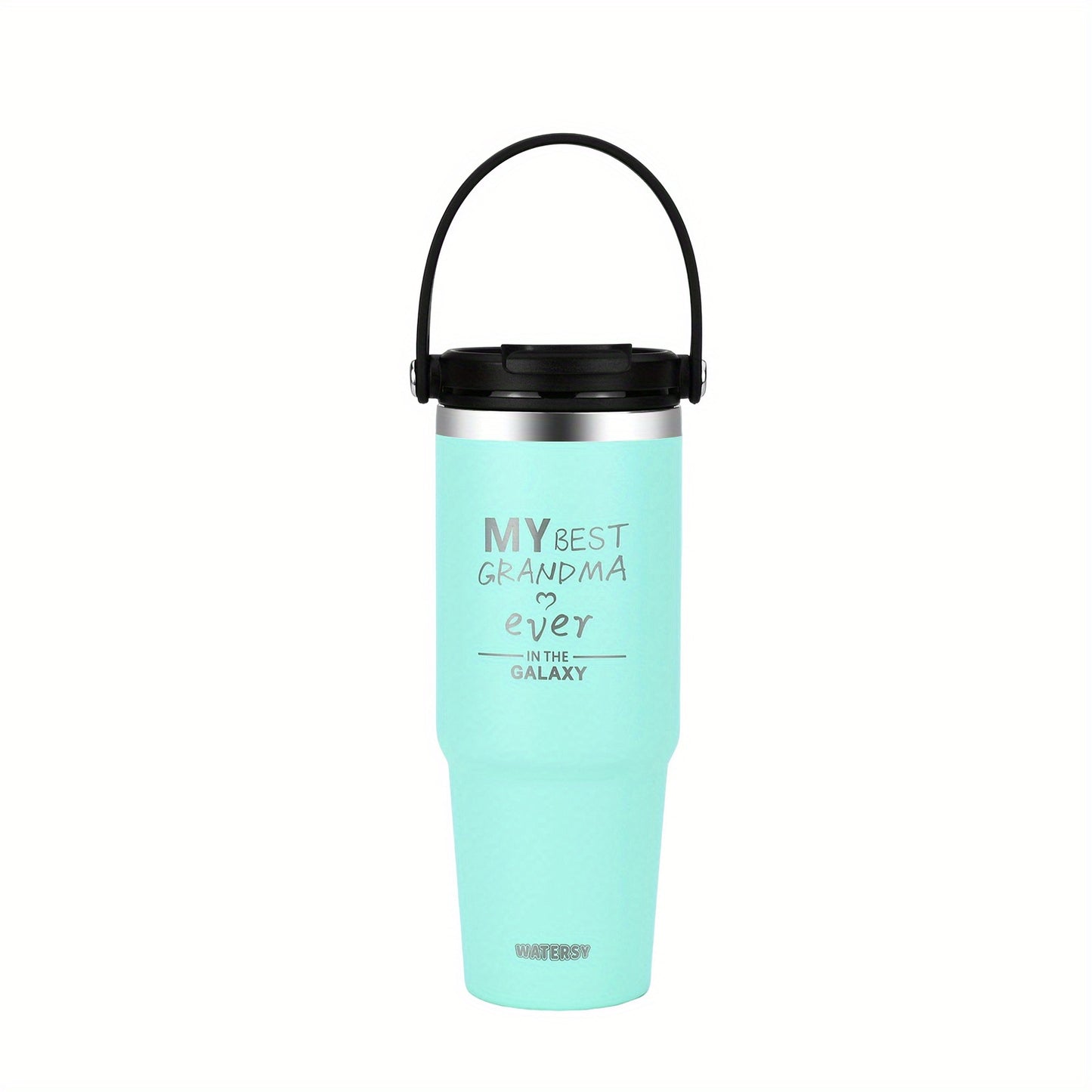 WTAERSY Insulated Water Bottle with Double Lid, 30oz/887ml, Stainless Steel, Reusable Tumbler Cup, Perfect Gift for Various Occasions.