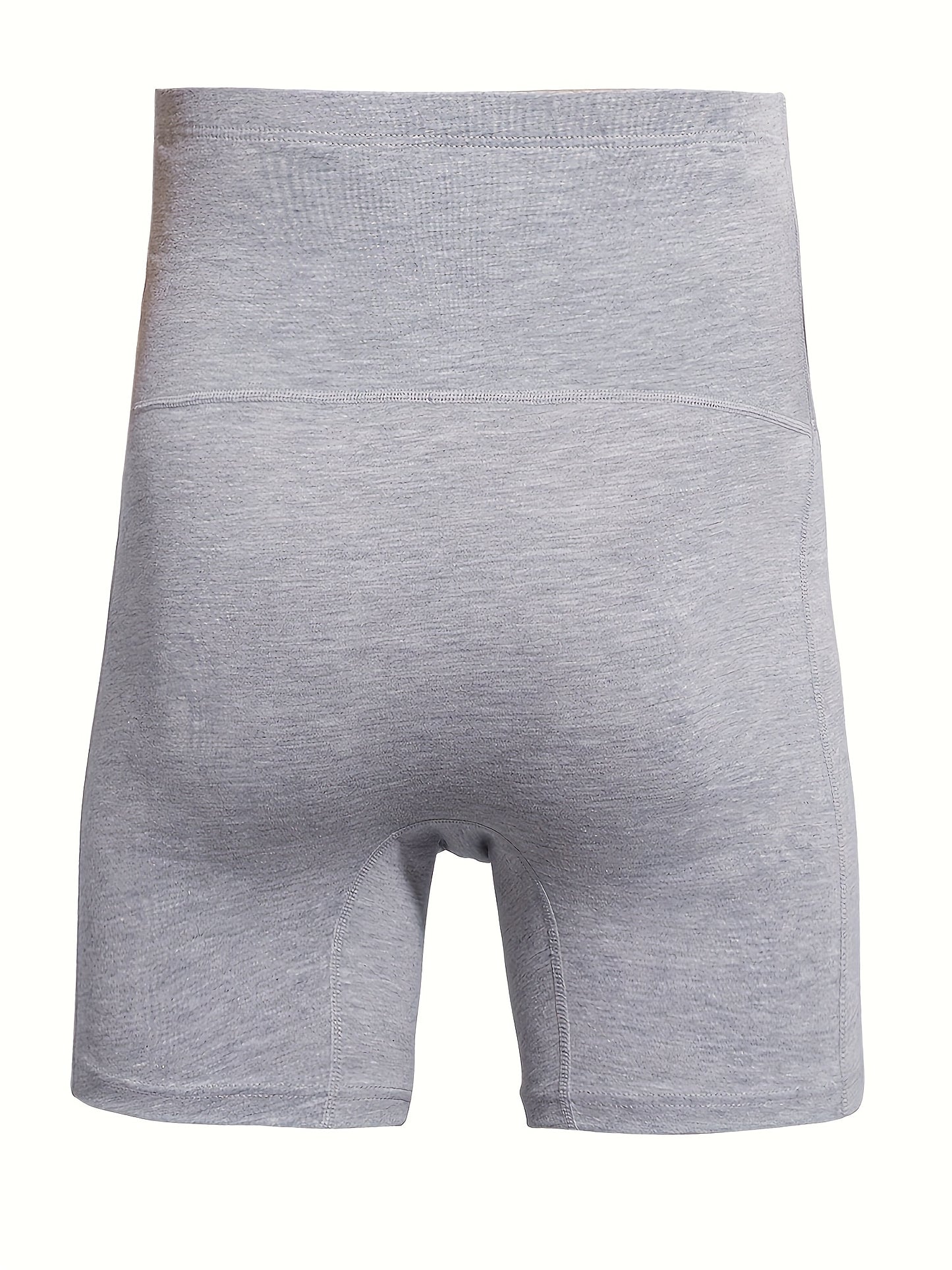 High waist men's cotton stretch underwear with pouch, oversized comfy thermal boxer briefs.