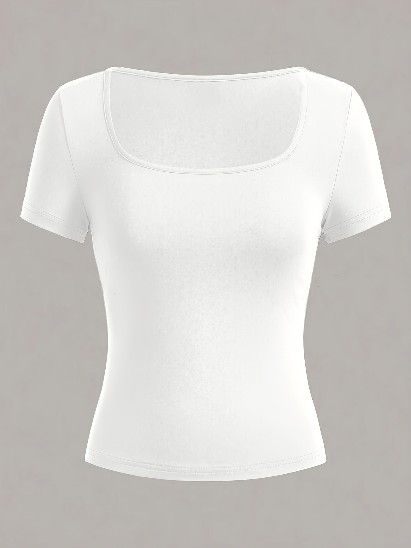 Set of 3 solid color women's t-shirts for casual summer wear.