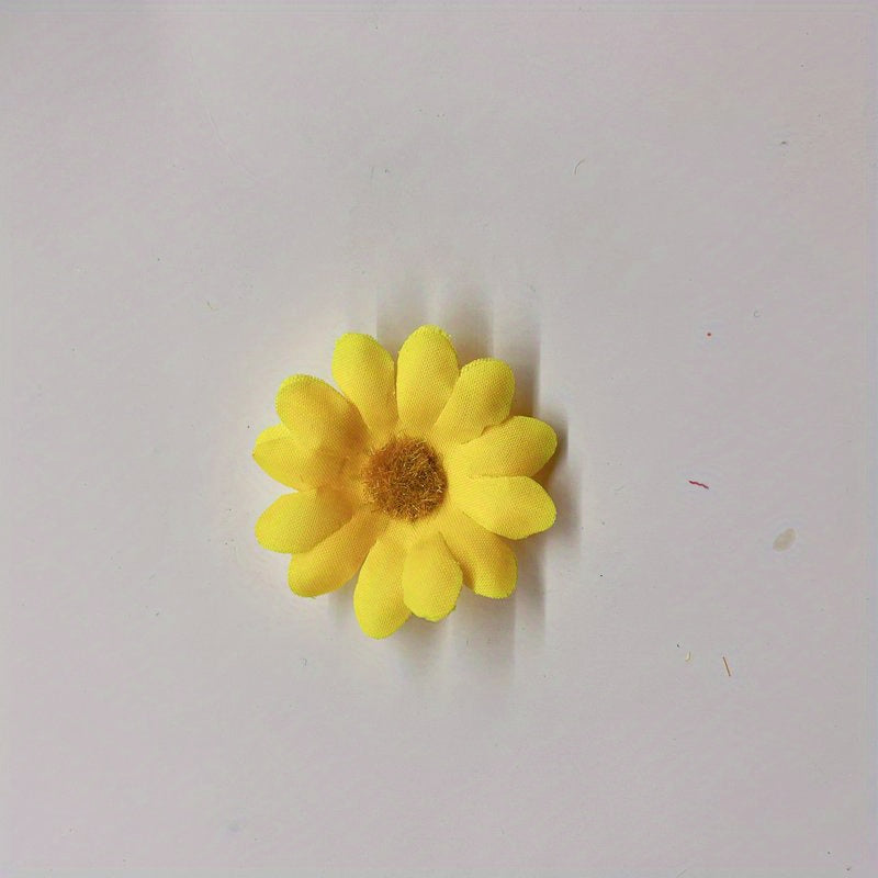 100/200 pieces of artificial daisy flowers, 4cm sunflower heads for decor.