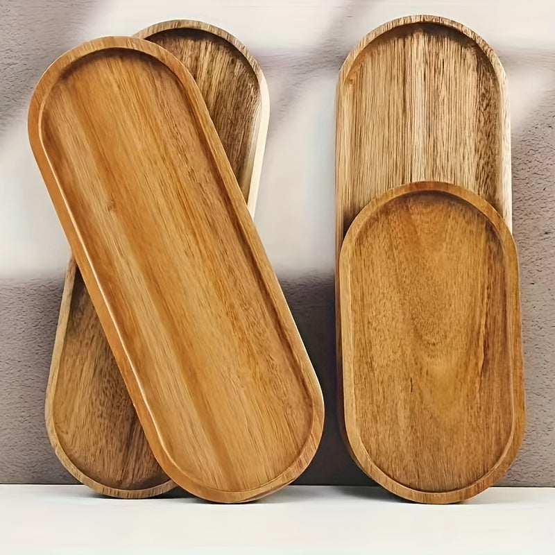 Wooden breakfast serving tray, food-safe, perfect for serving a variety of foods, ideal gift.