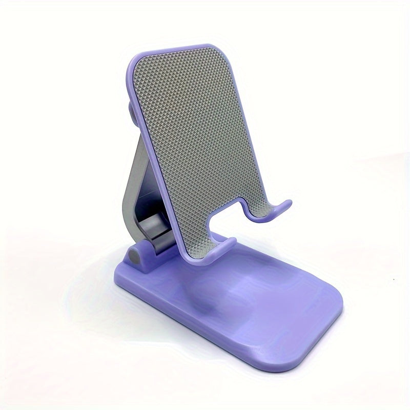 Foldable Metal Phone Stand with 360° Rotation, Suitable for Mobile Phones and Tablets - Great for Live Streaming, TV Watching, and Online Classes