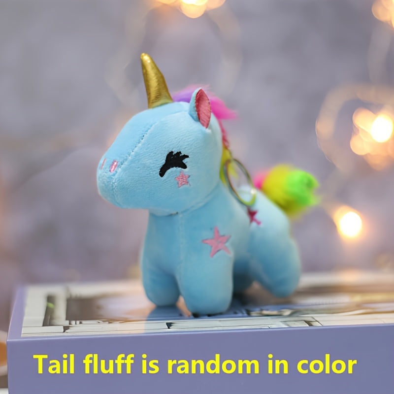 Adorable Unicorn plush toy with star accents, ideal for small pets.