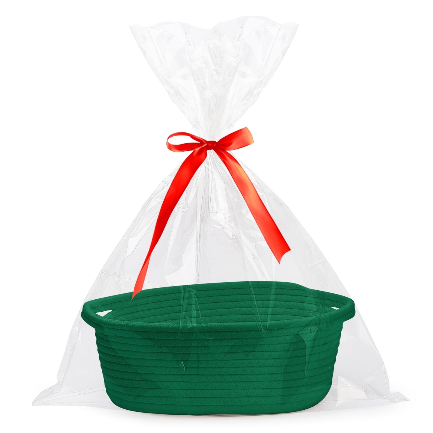 Small Woven Basket with Gift Bag and Ribbon, Ideal for Gift Giving or Storage, Reliable and Long-Lasting Design for Small Items