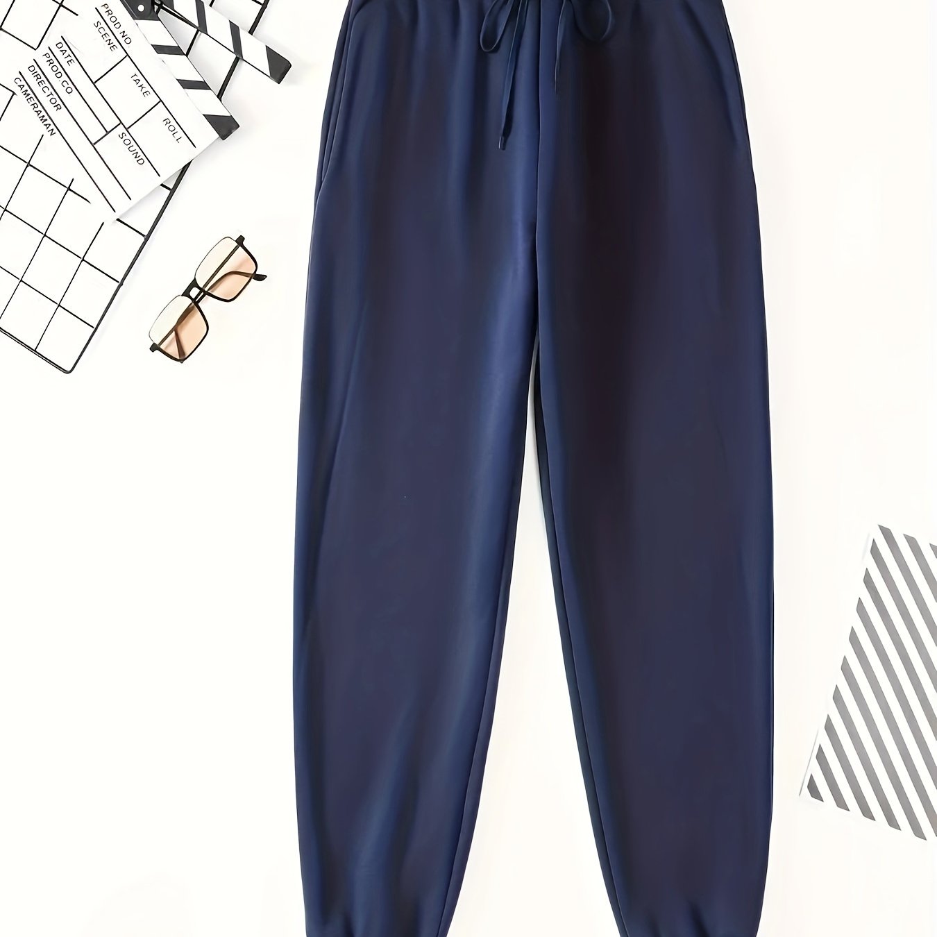 Men's Solid Sweatpants for Plus Size, All Seasons