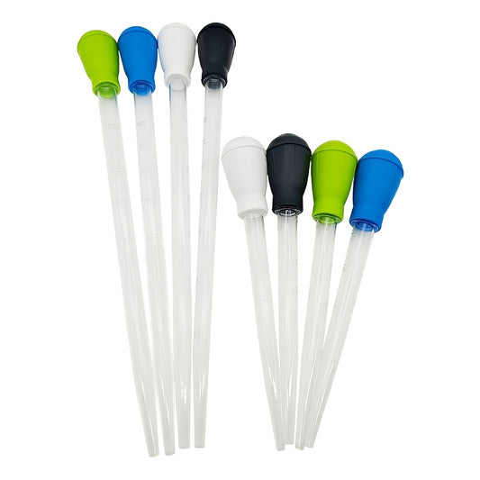 Aquarium siphon pipettes for simple cleaning available in various lengths and capacities.