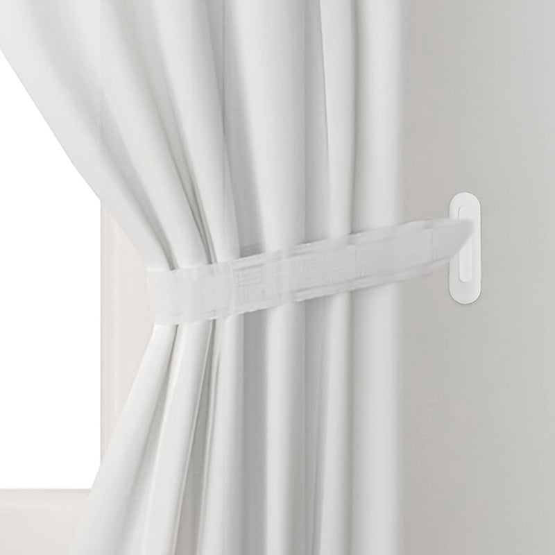 Set of 4 curtain hooks that do not require any drilling