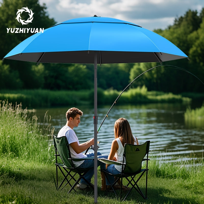 Yuzhiyuan 1pc Fishing Umbrella, Portable and Durable with Fixed Ground Plug, Suitable for Multiple Terrains