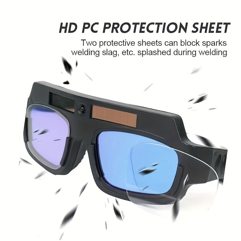 Automatic light-adjusting welding glasses for welders provide color-changing welding protection and labor protection. These UV argon arc welding glasses offer eye protection against strong