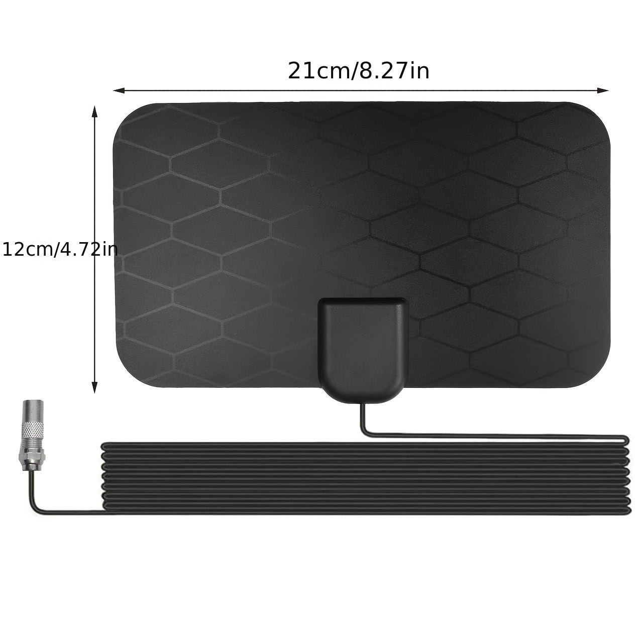 Ultra-Slim 2024 Indoor HDTV Antenna boosts signal up to 480 miles, supports 4K & 1080P for all TVs, USB powered for crystal clear reception.