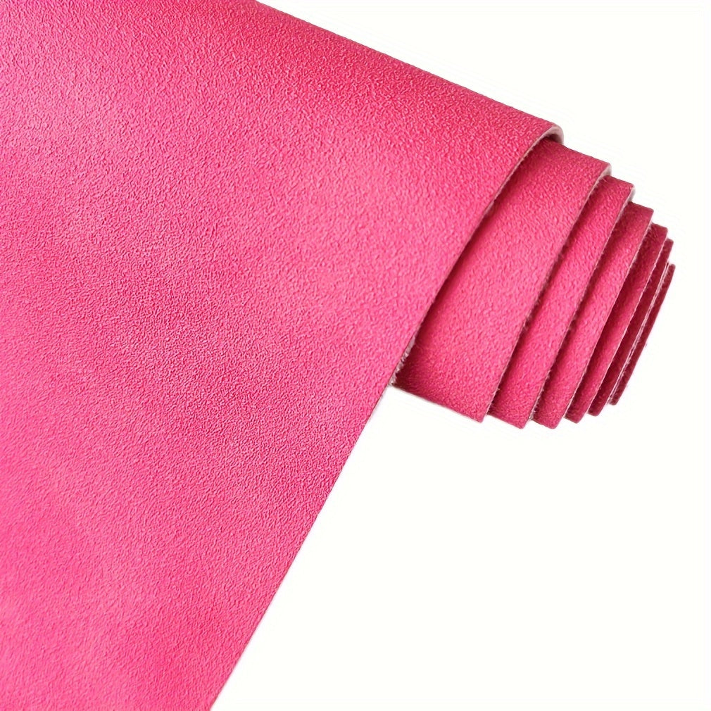 1 piece of soft smooth synthetic suede PU faux leather fabric for DIY wallets and bags.