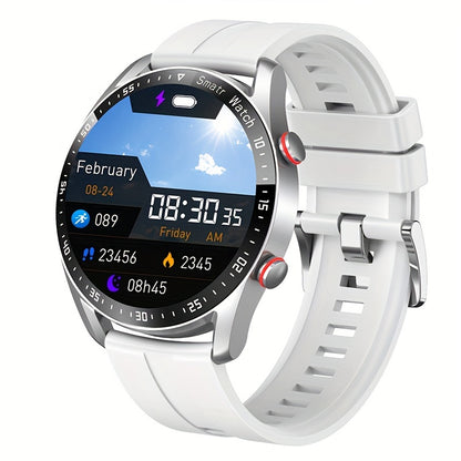 2024 Men's Wireless Smartwatch with Sports & Fitness Features, Sleep Monitoring, Step Counting, Calorie Tracking, iPhone/Android Compatibility.