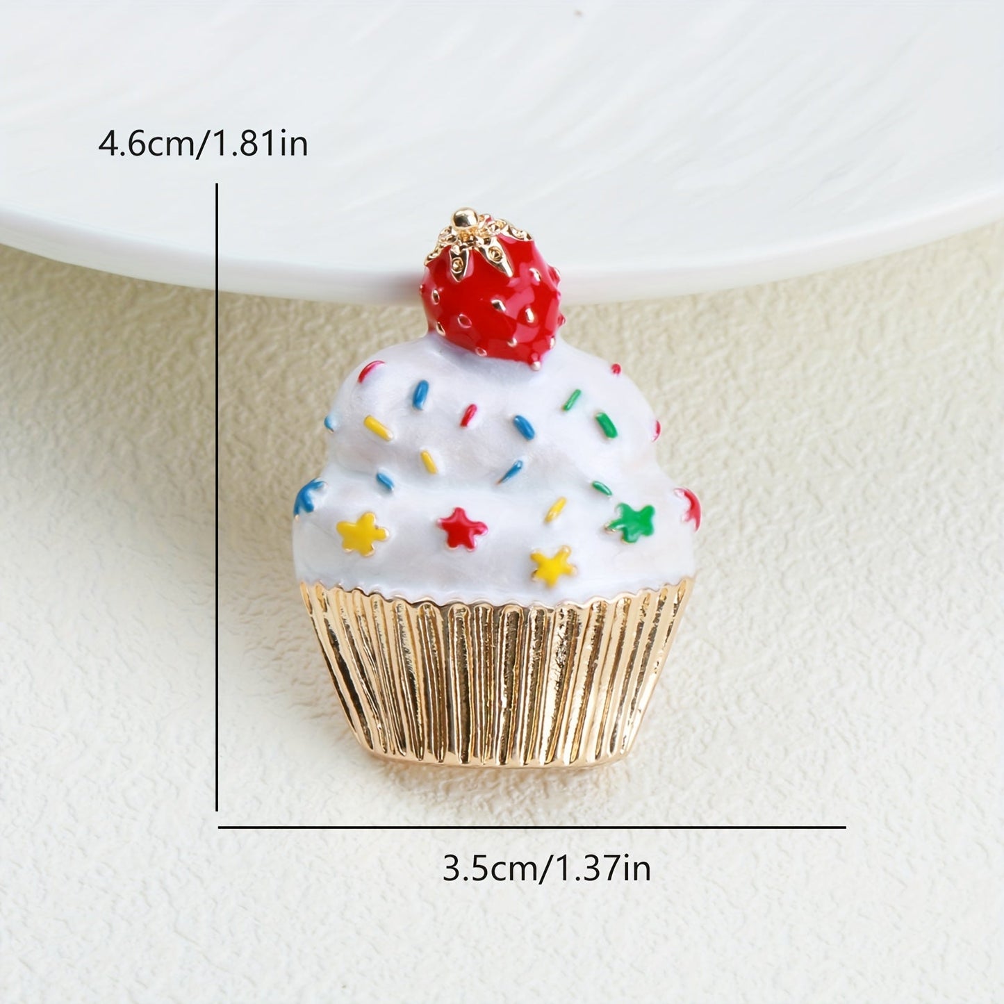 Add some festive flair to your holiday outfits with this adorable Cute Christmas Cupcake Brooch Pin. Crafted from enamel, this accessory is the perfect way to spread holiday cheer wherever you go.