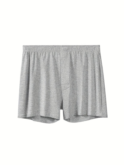 Men's cotton boxer pajama shorts, comfortable and breathable for summer wear. Suitable for home lounging, swim trunks, and casual wear.