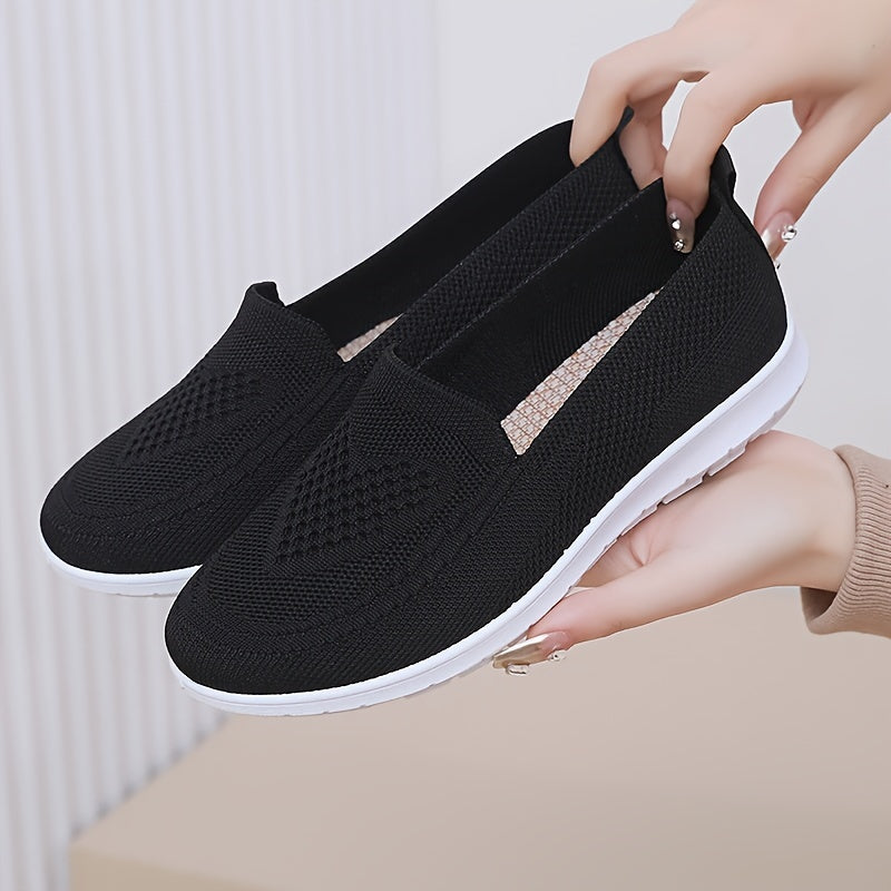 Women's slip-on sneakers are lightweight and breathable with PVC sole and fabric lining. Perfect for all seasons, available in multiple colors.