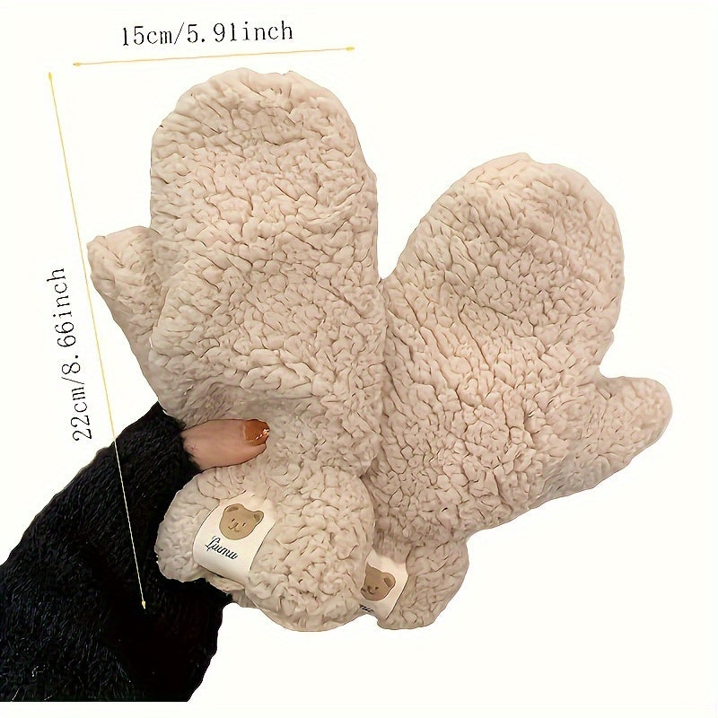 Keep your hands warm this winter with our Teddy Bear Cashmere Mittens. These mittens are made from 100% cashmere, ensuring a cozy and luxurious feel. The elastic design provides a snug fit, while the cute animal pattern adds a touch of whimsy. Perfect